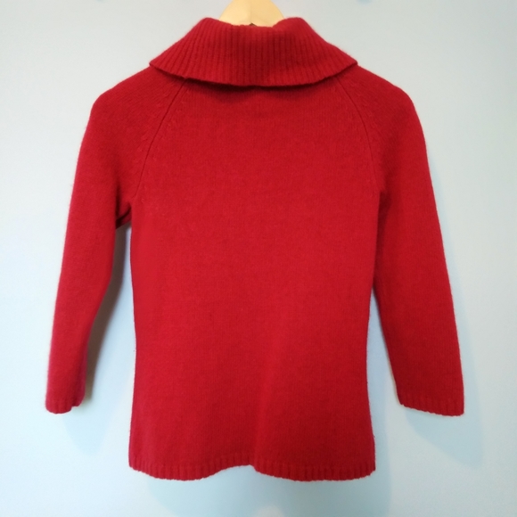 PETITE women's turtle neck long sleeve sweater - Picture 2 of 6